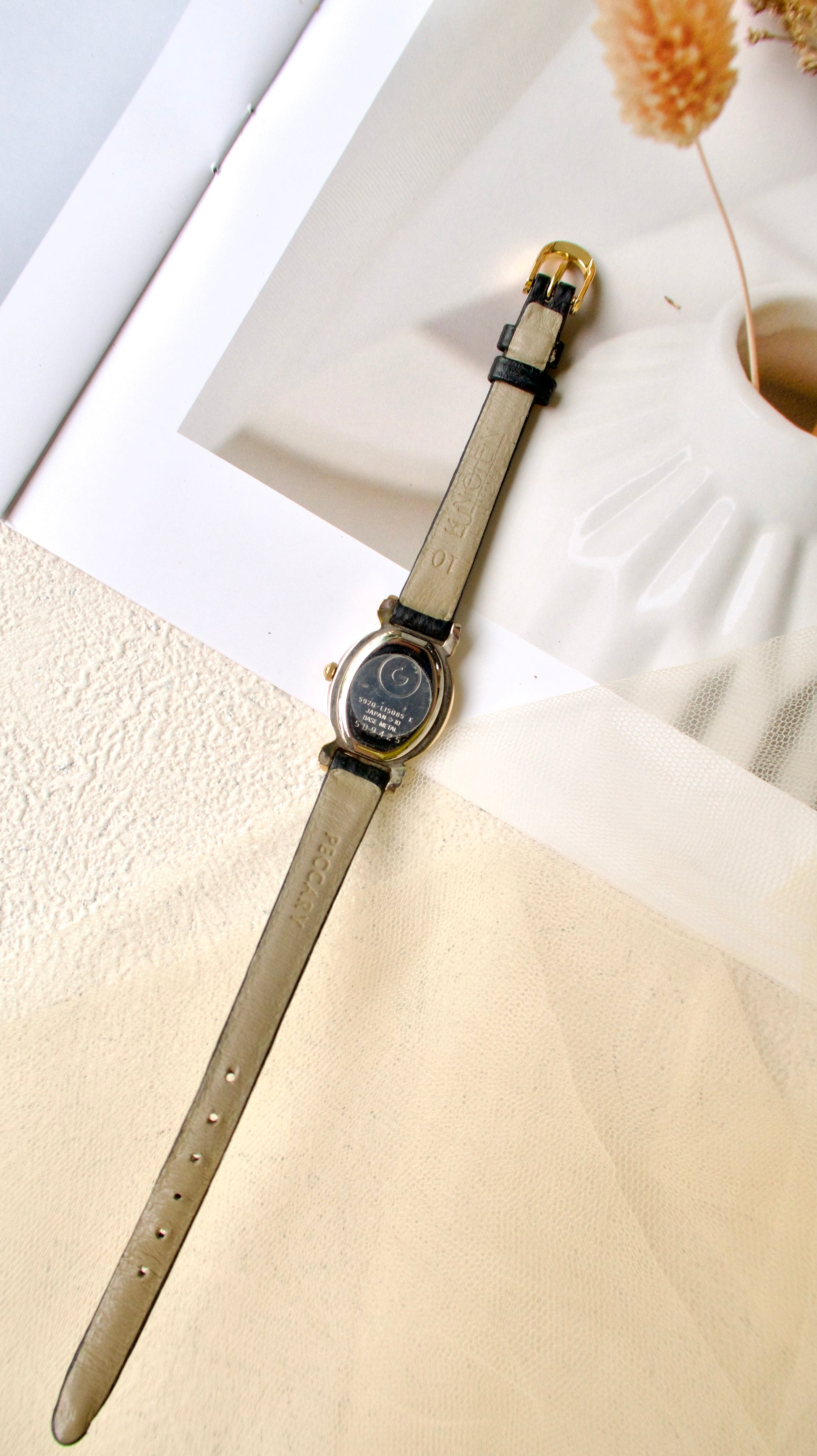 GRES by Ctz. Two Tone Leather Strap Watch