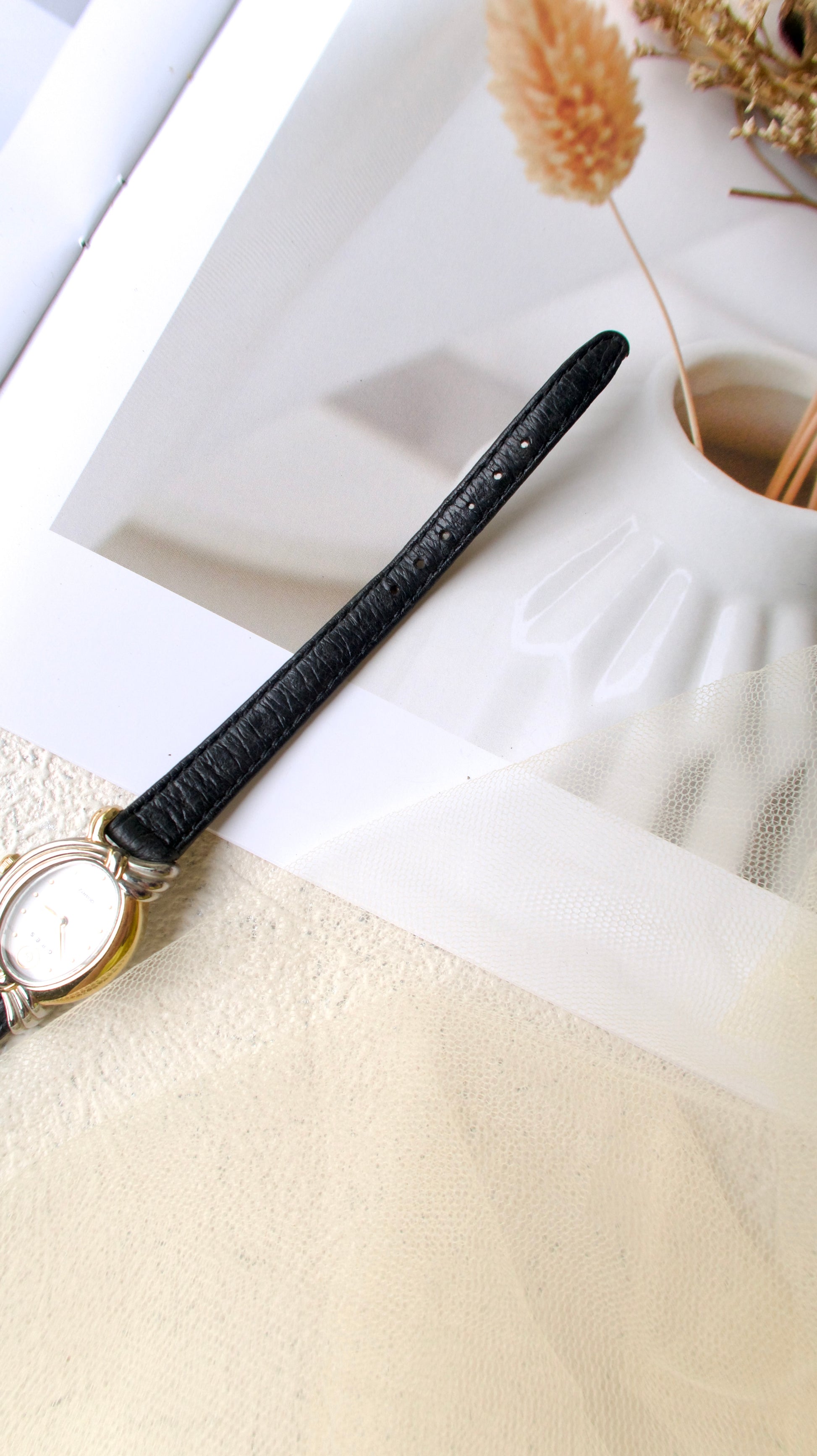GRES by Ctz. Two Tone Leather Strap Watch