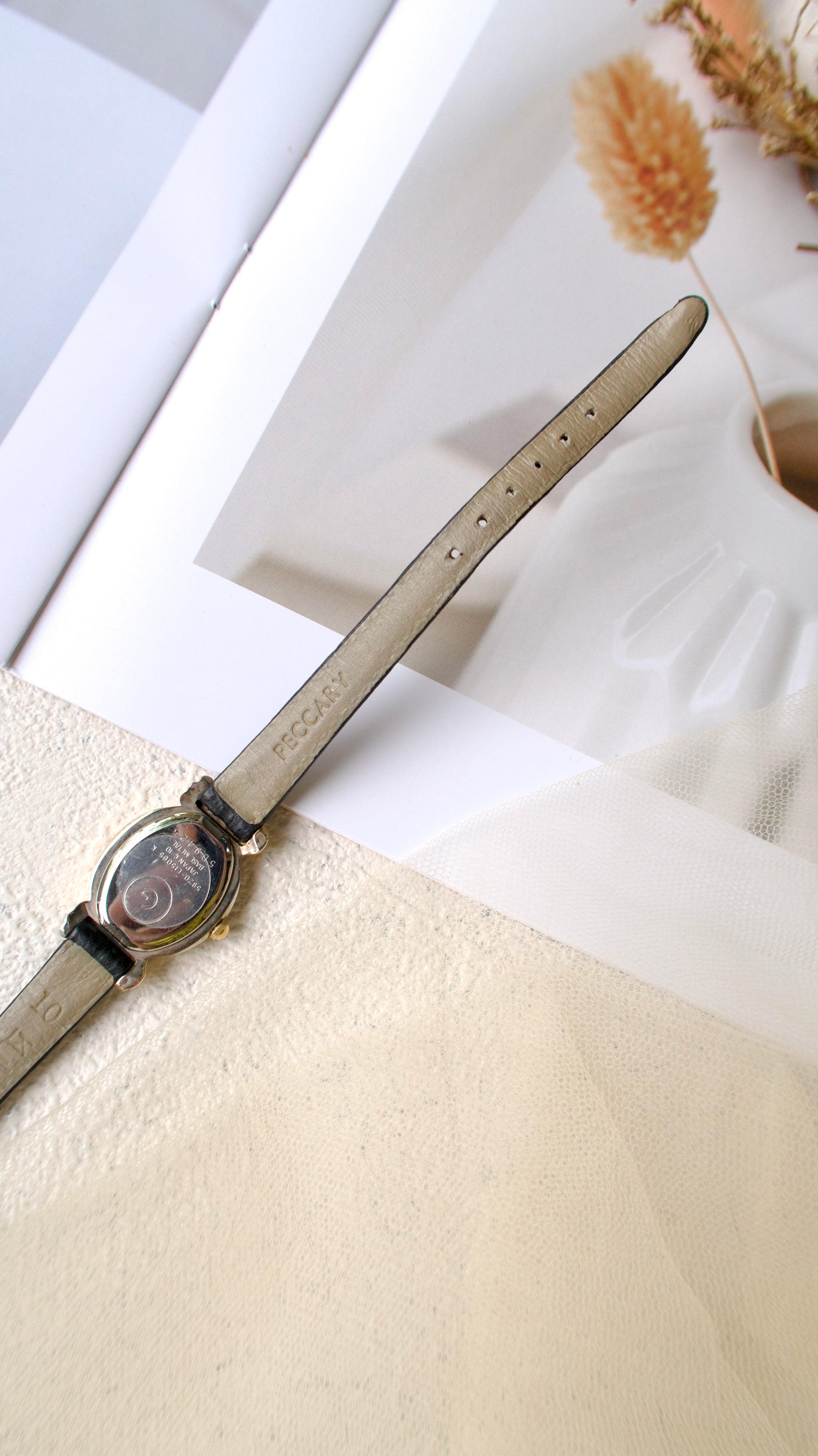 GRES by Ctz. Two Tone Leather Strap Watch