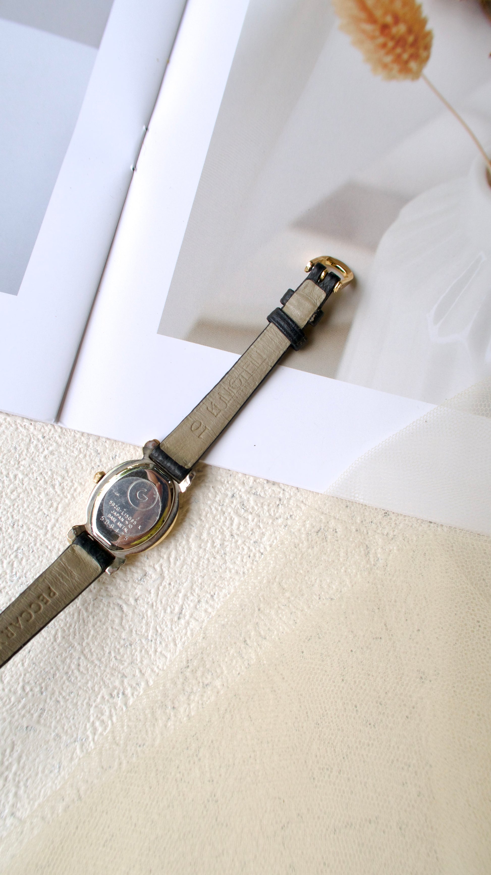 GRES by Ctz. Two Tone Leather Strap Watch