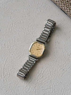 S. Credor Silver Chain Watch