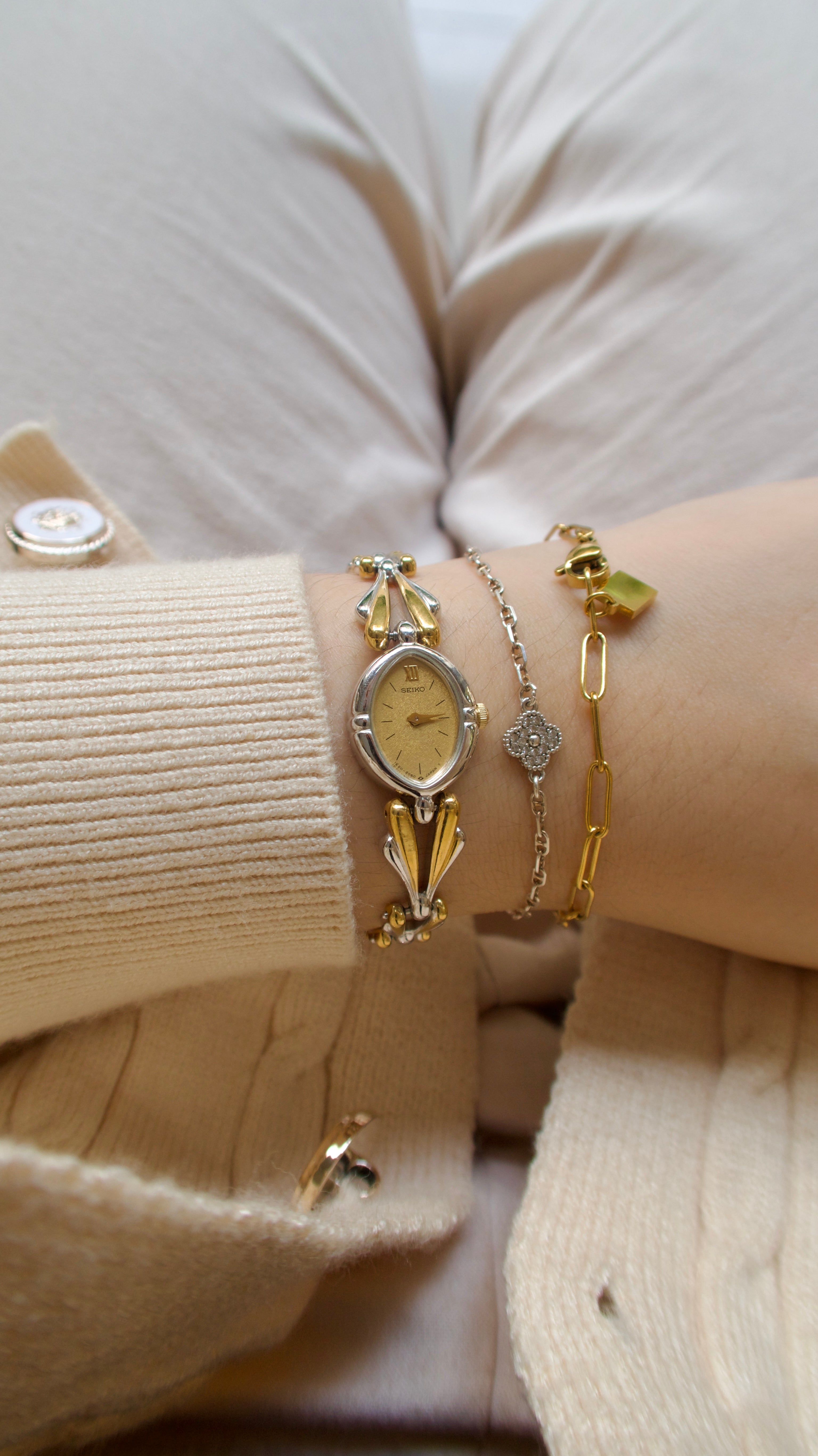 Two Tone Chain Watches
