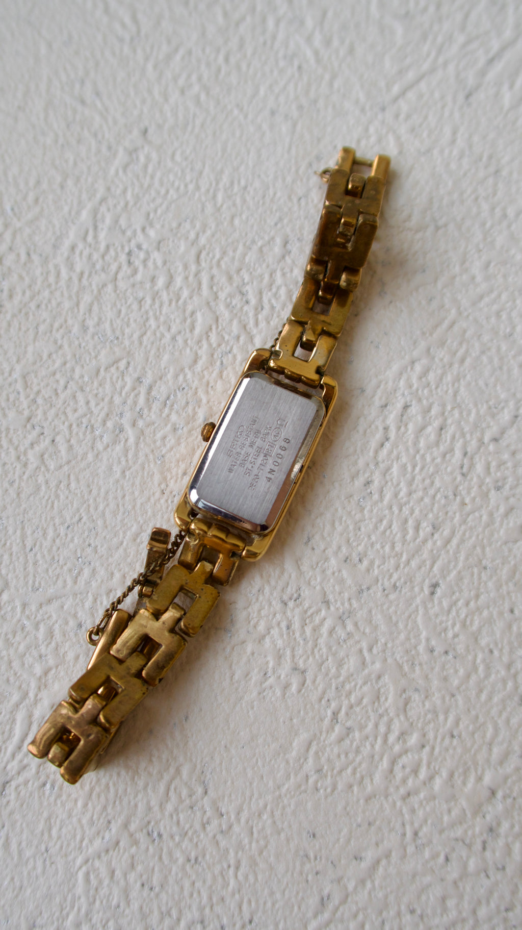 S. Tisse Rose Gold Chain Square Dial