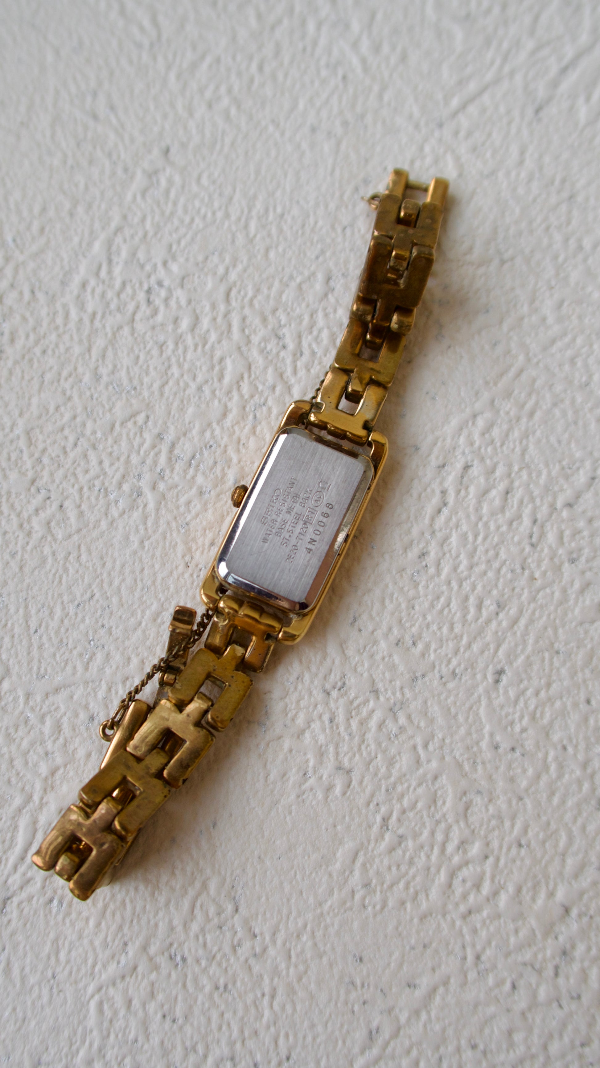 S. Tisse Rose Gold Chain Square Dial