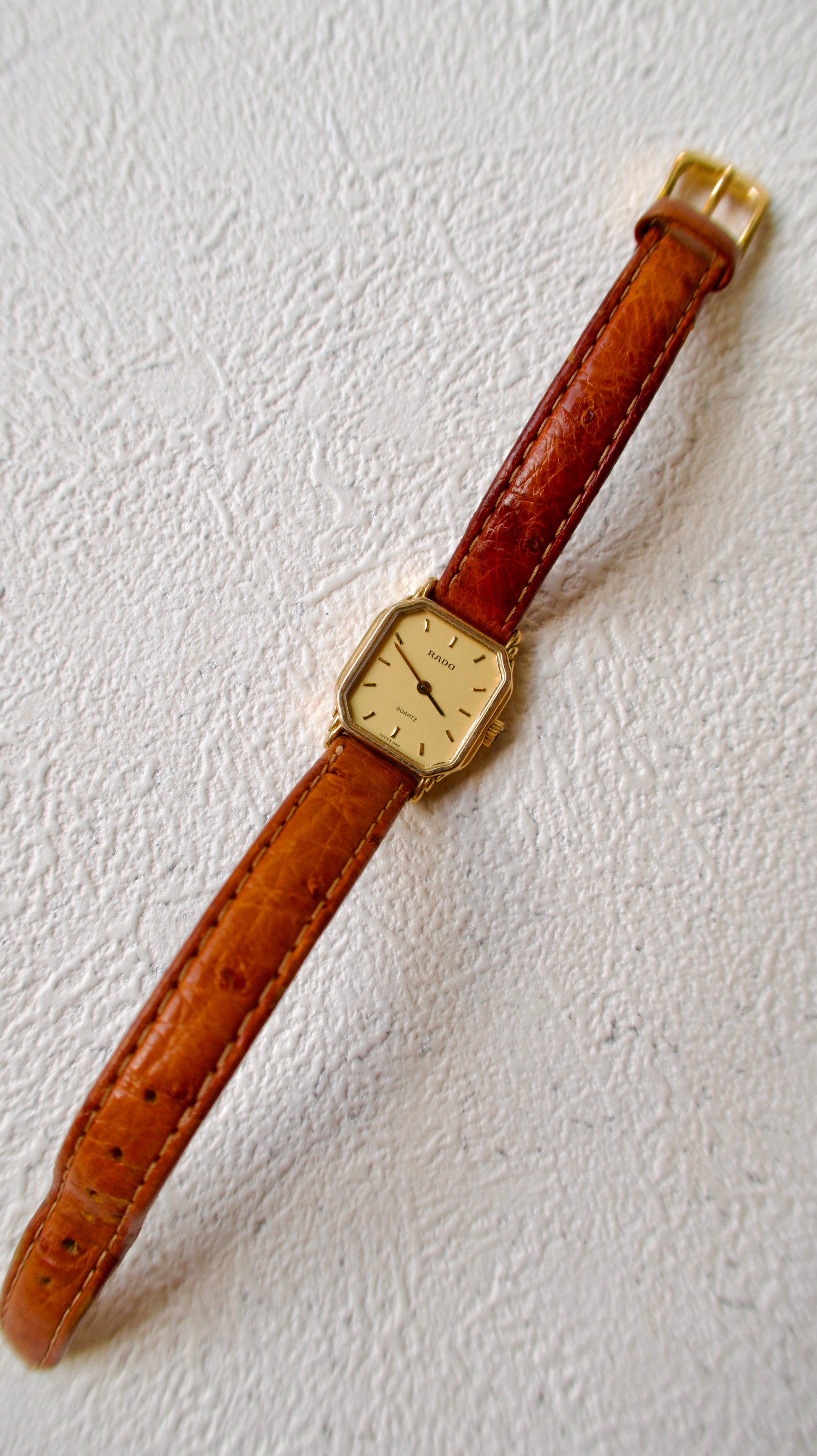 RD. Gold Octagon Dial with Tan Leather