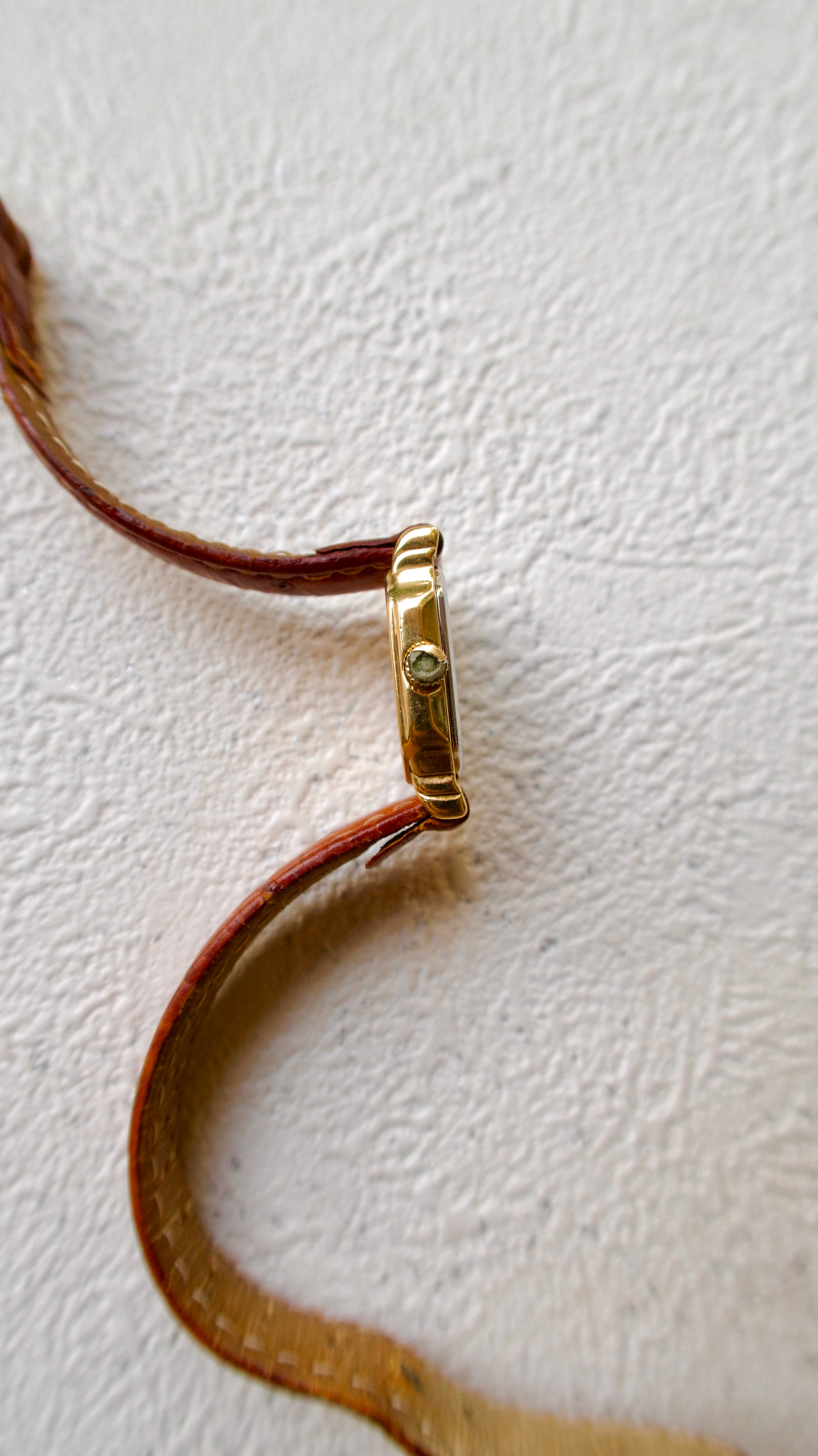RD. Gold Octagon Dial with Tan Leather