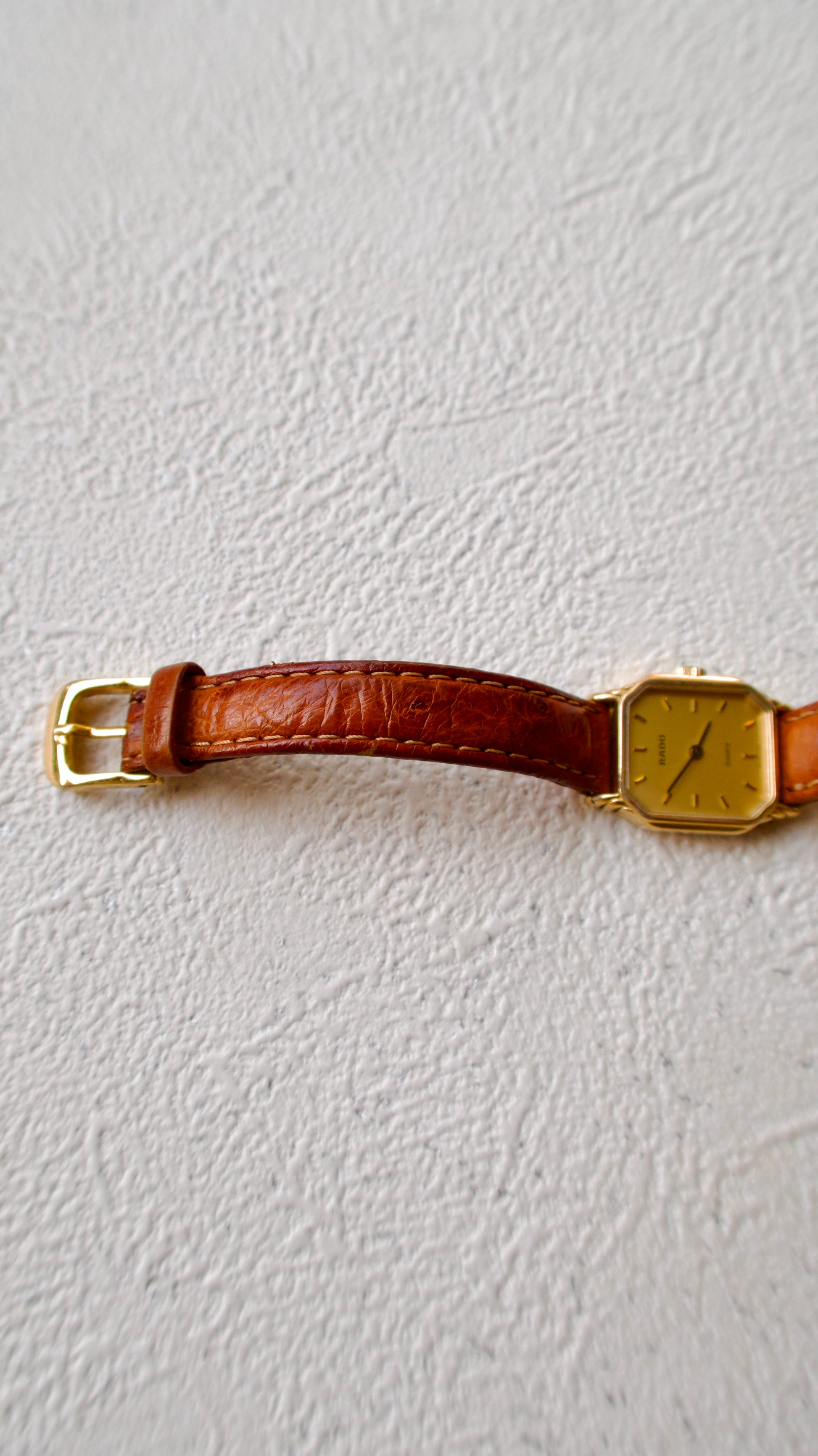 RD. Gold Octagon Dial with Tan Leather