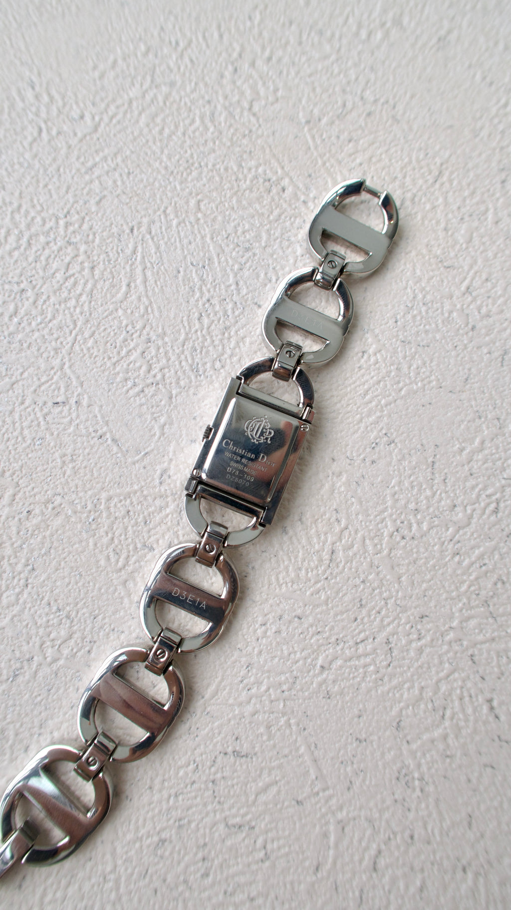 CD. Blue Dial with Silver Chain
