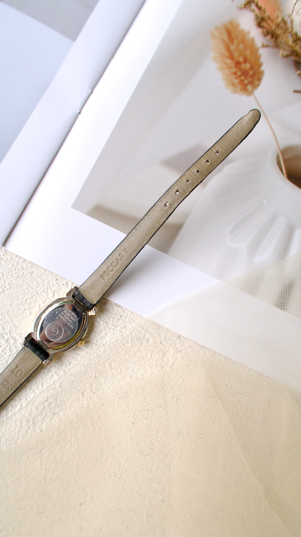 GRES by Ctz. Two Tone Leather Strap Watch