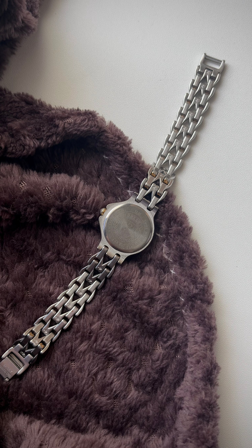 BALLY. Round Silver Dial with Two Tone Watch