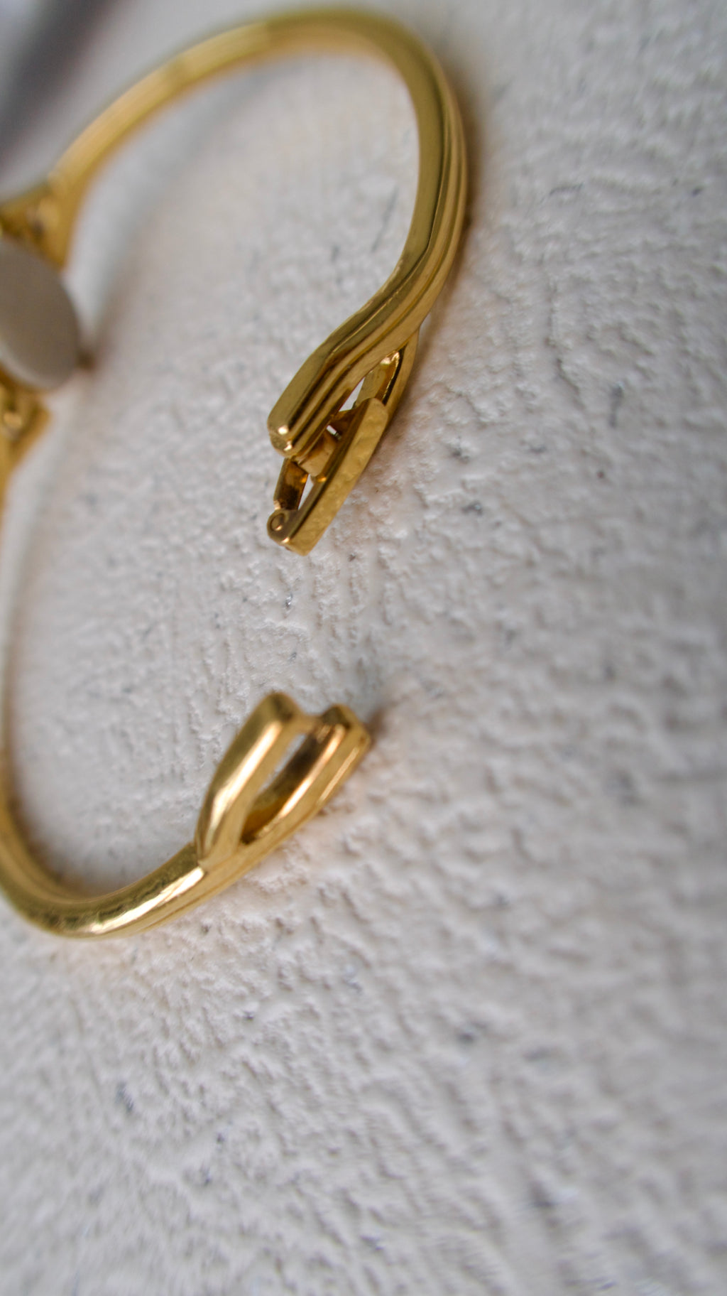 S. Round Gold Dial with Gold Bangle Bracelet