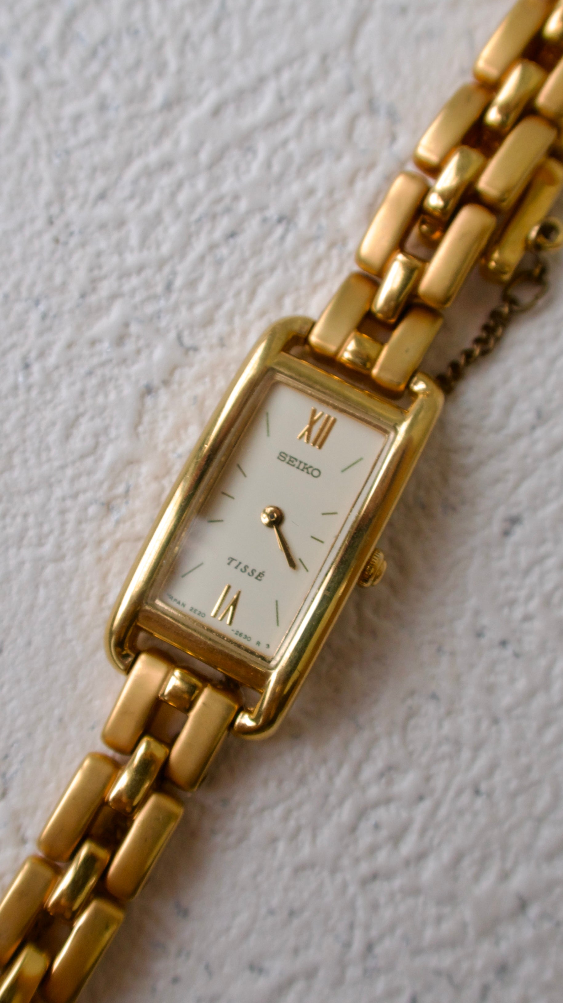 S. Tisse Gold Square Dial