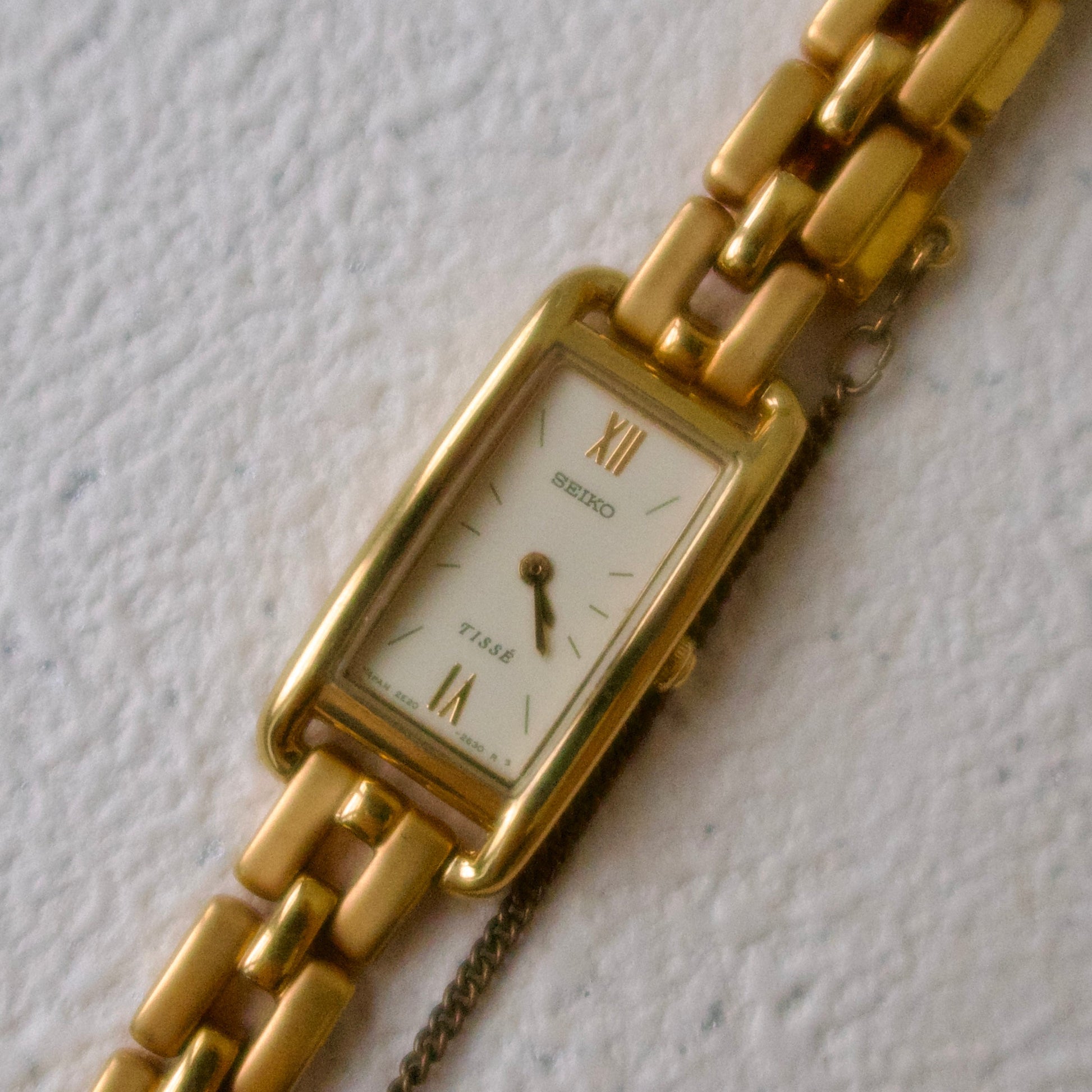 S. Tisse Gold Square Dial