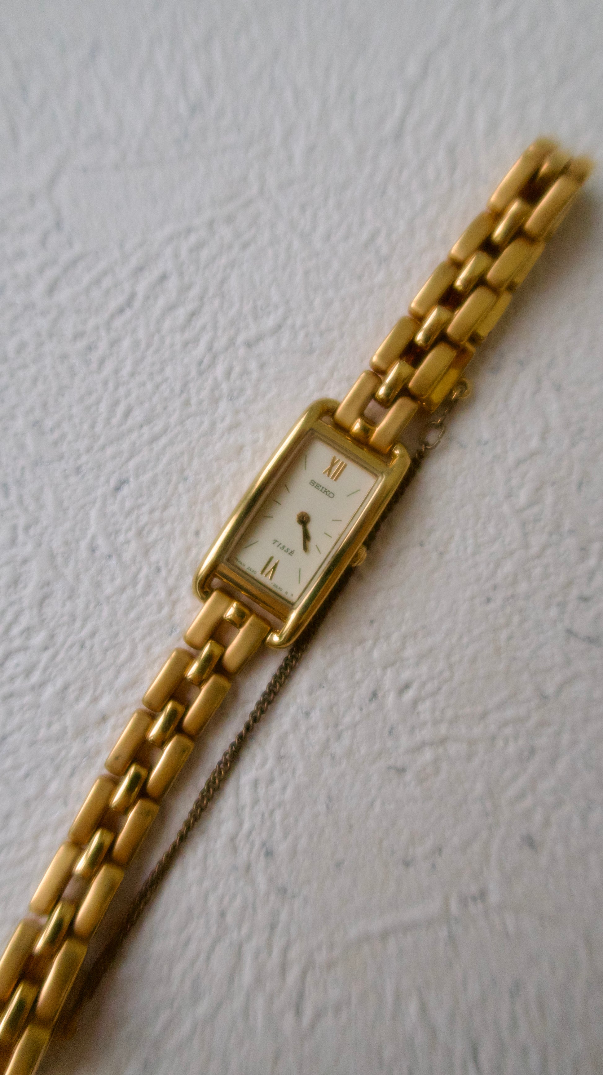 S. Tisse Gold Square Dial