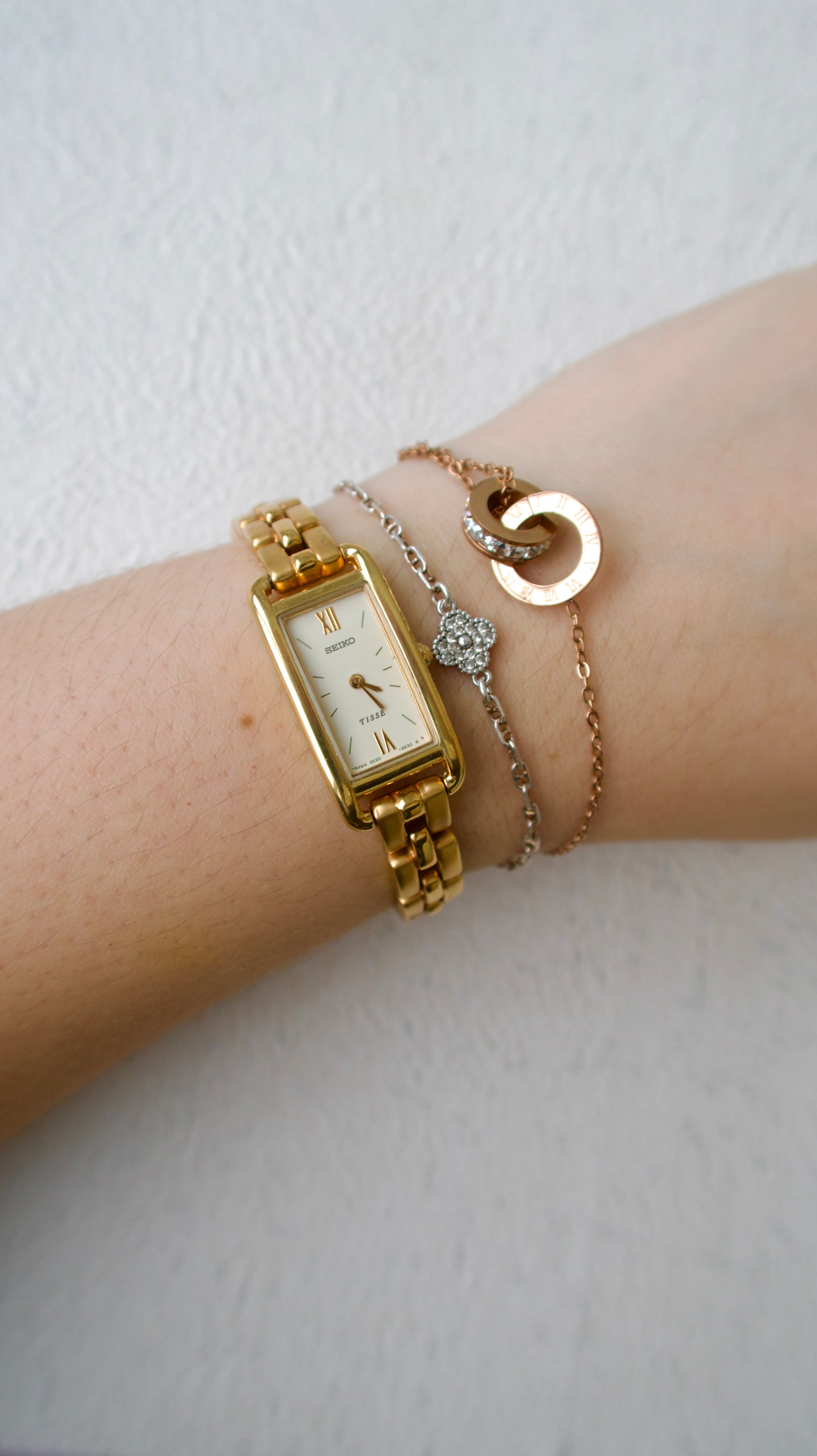 S. Tisse Gold Square Dial
