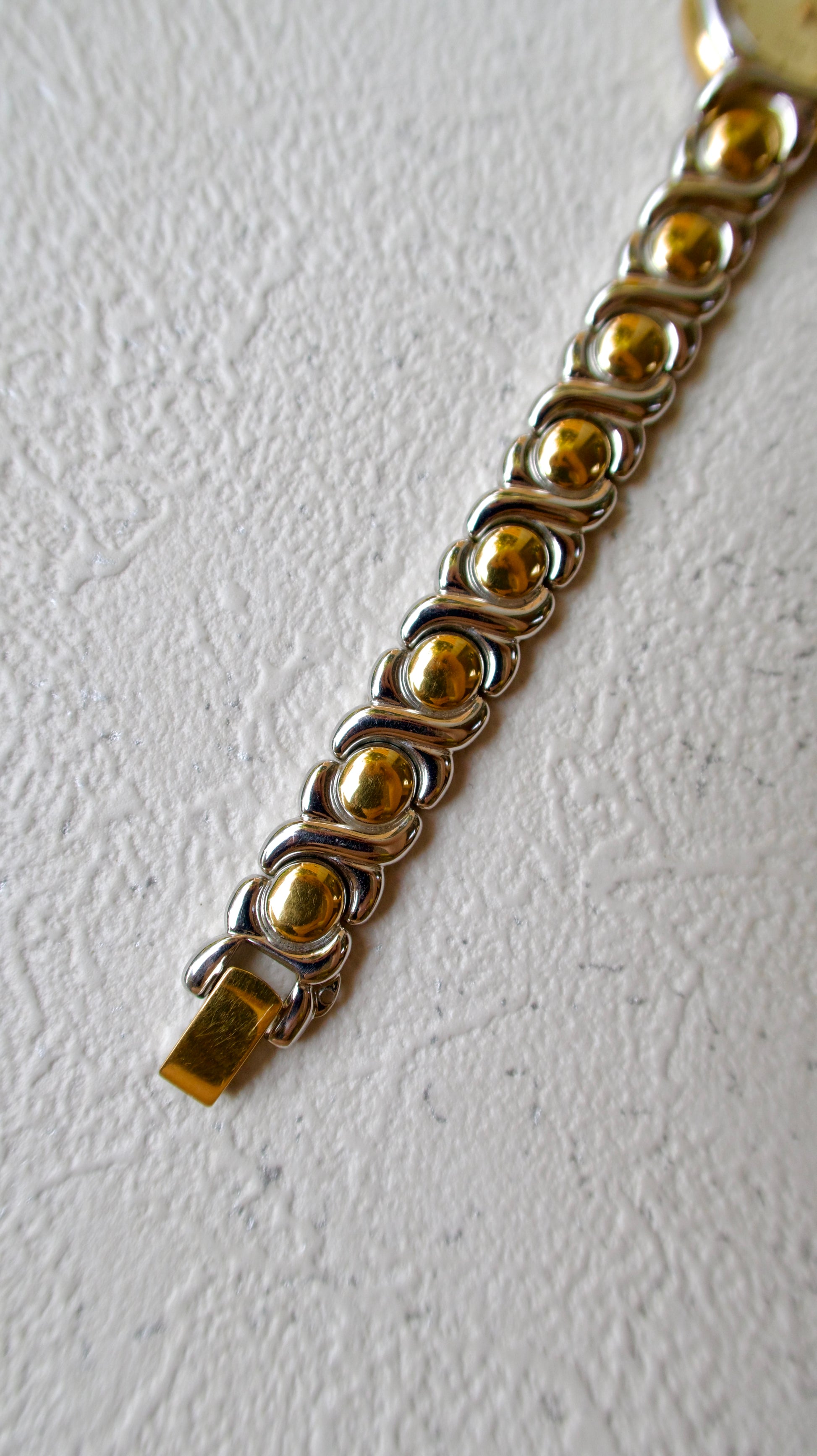 S. Tisse Round Dial Two Tone Chain