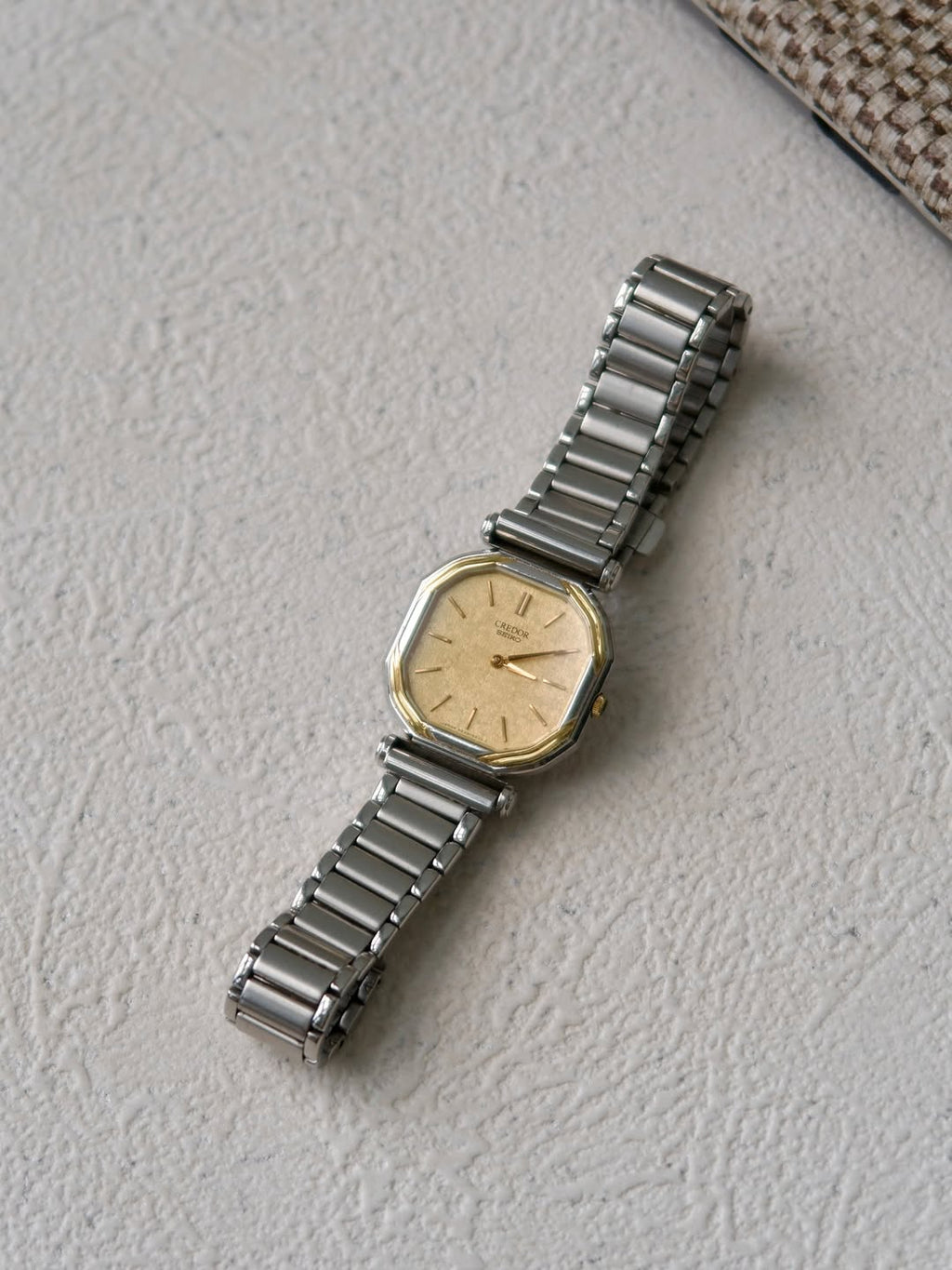 S. Credor Silver Chain Watch