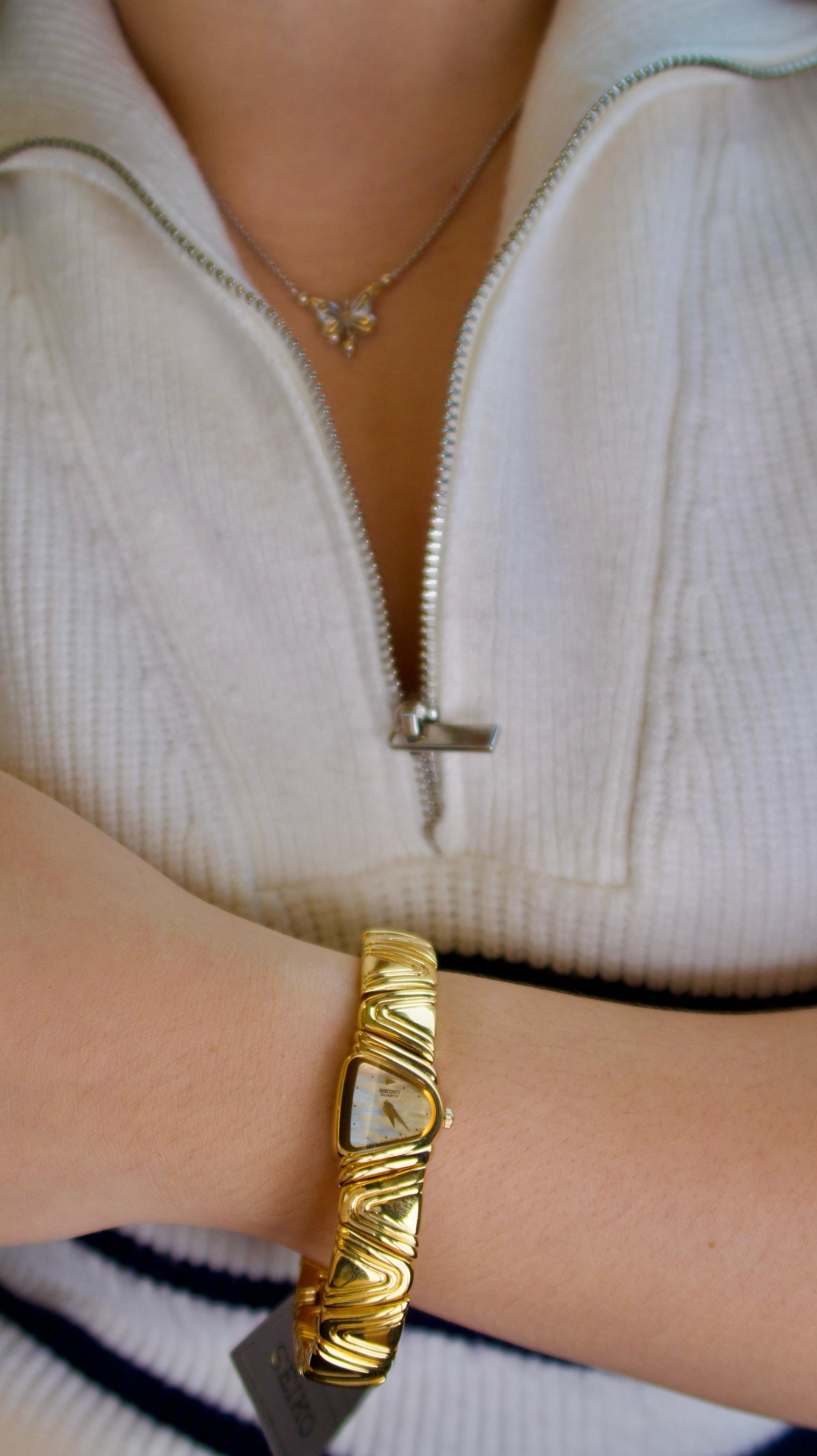 S. Piano Gold Bangle Watch [NEW]