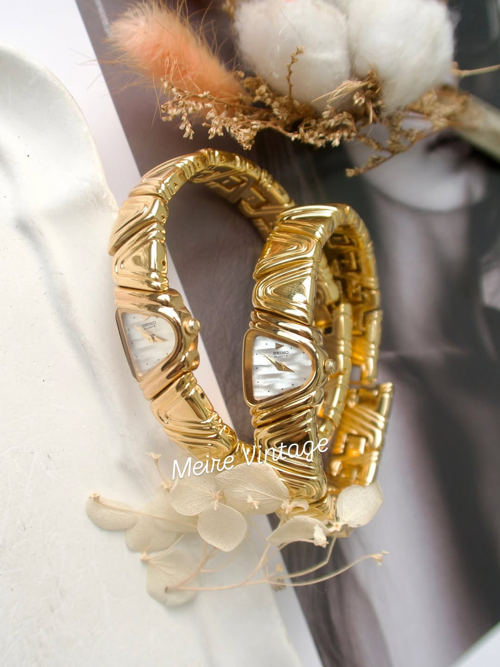 S. Piano Gold Bangle Watch [NEW]