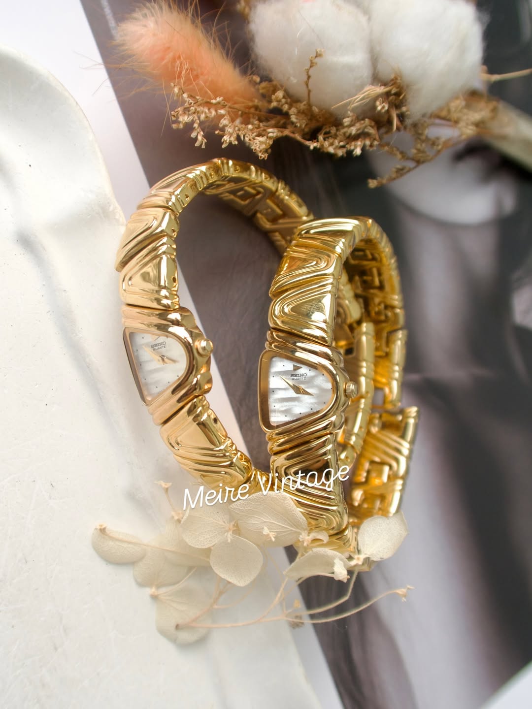 S. Piano Gold Bangle Watch [NEW]