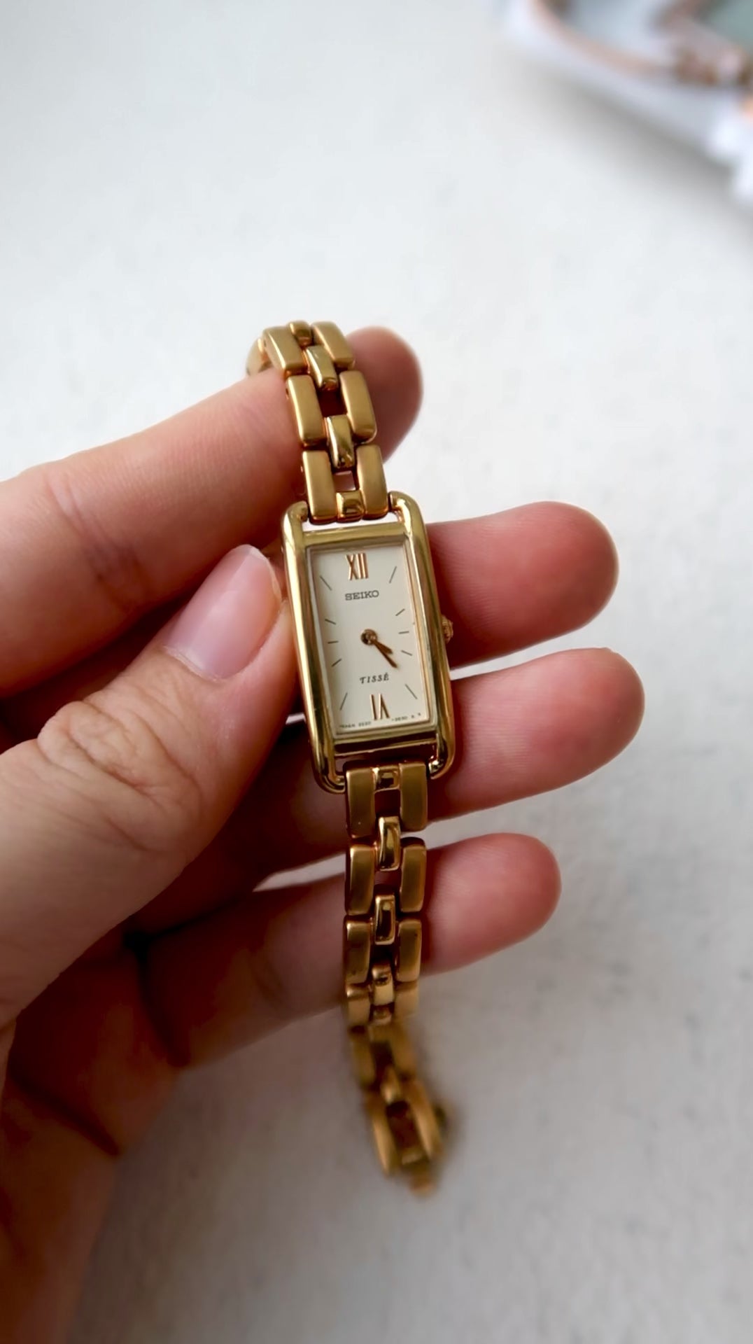 S. Tisse Gold Square Dial