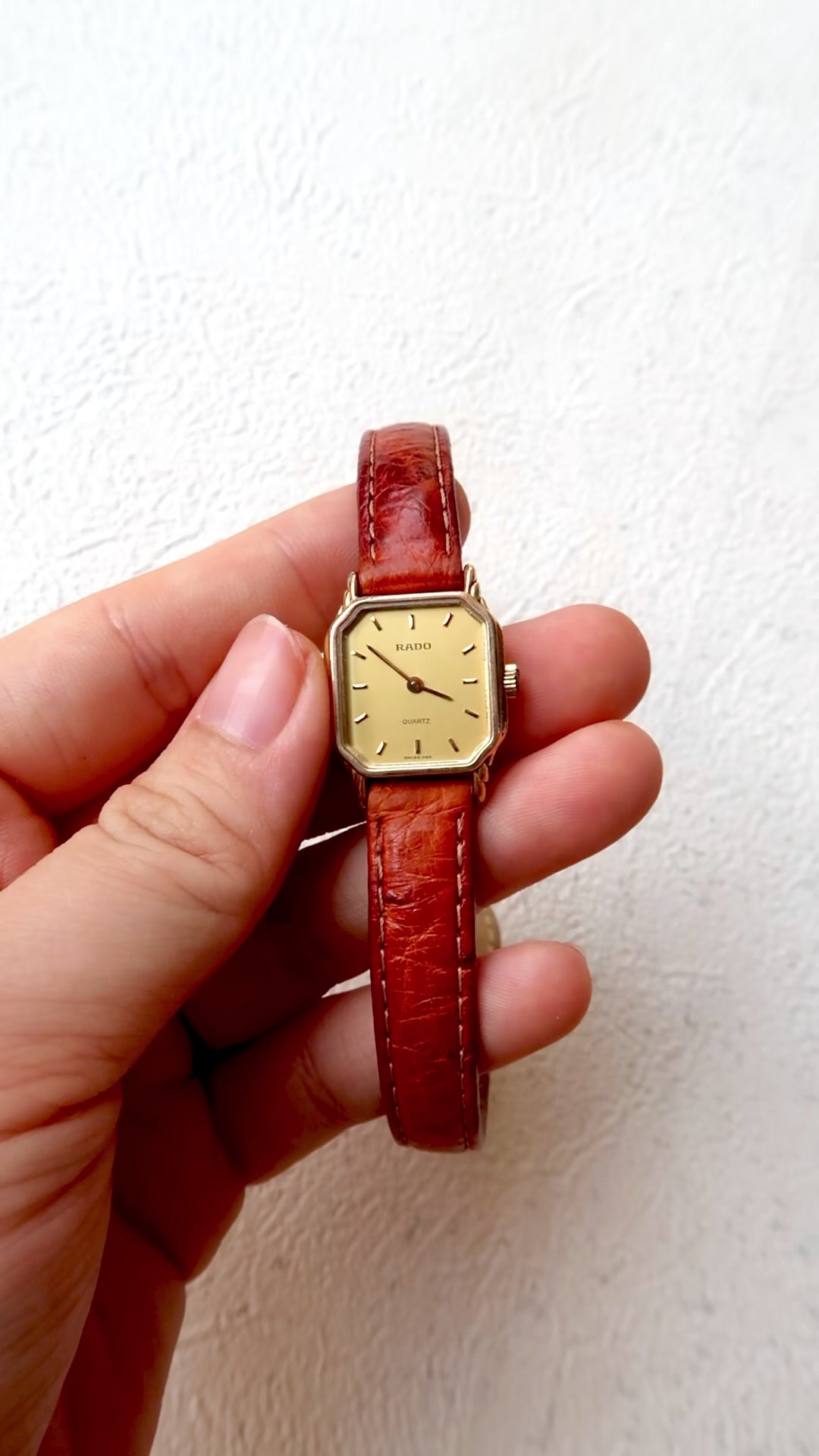 RD. Gold Octagon Dial with Tan Leather
