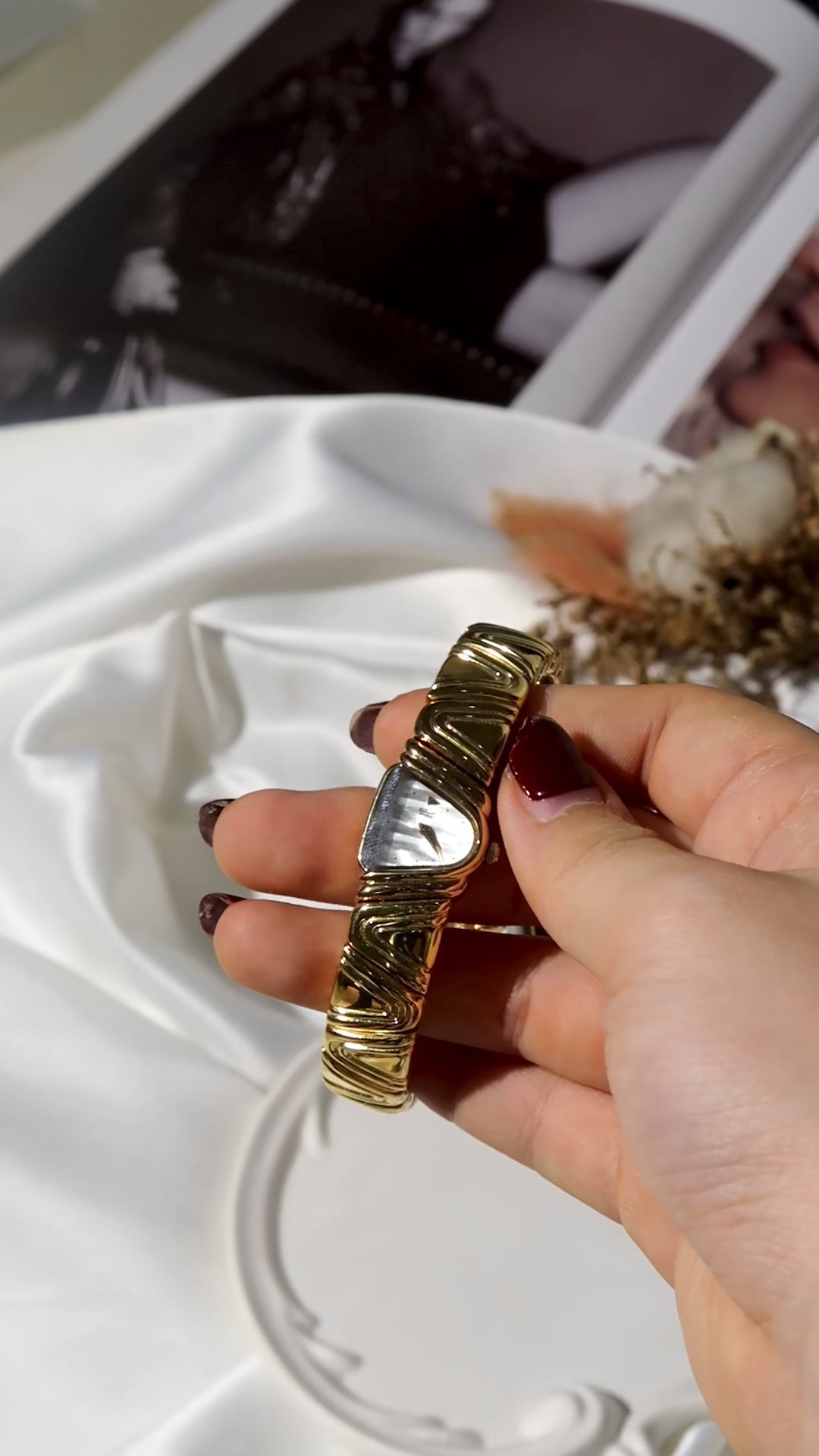 S. Piano Gold Bangle Watch [NEW]